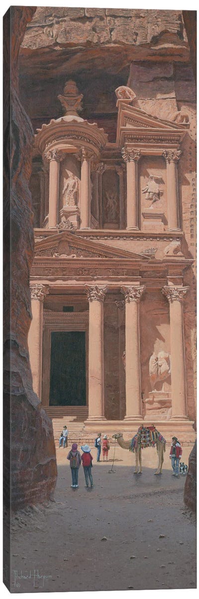 The Treasury, Petra, Jordan Canvas Art Print - Ancient Ruins Art