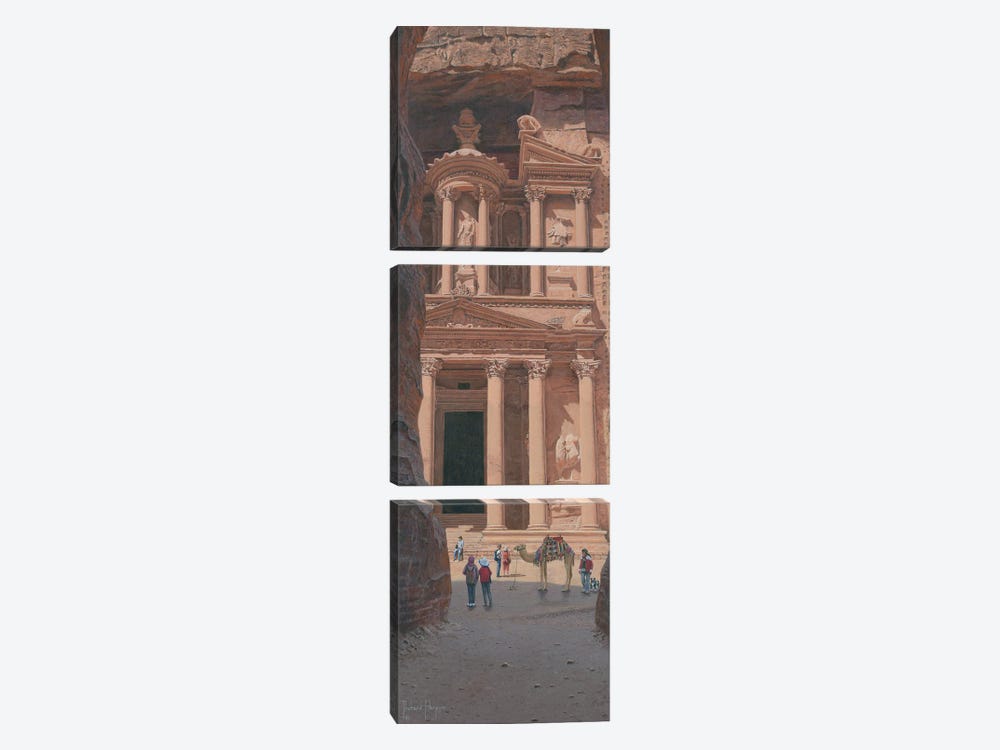The Treasury, Petra, Jordan by Richard Harpum 3-piece Canvas Artwork