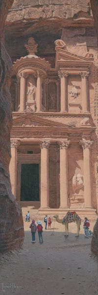 Camels: The Treasury, Petra, Jordan by Richard Harpum