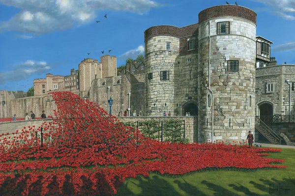 England: Tower Of London Poppies by Richard Harpum