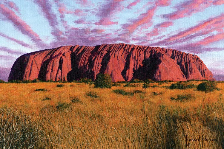 Uluru, Sunset At Ayers Rock, Australia