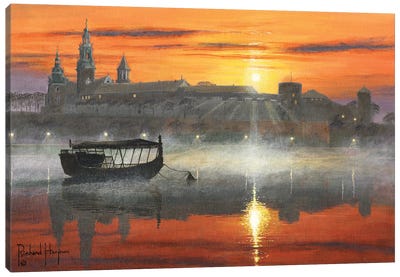 Wawel Sunrise, Krakow, Poland Canvas Art Print - Richard Harpum