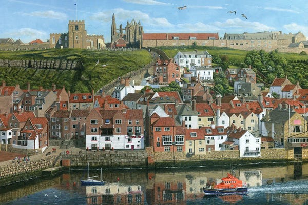 York: Whitby Harbour, North Yorkshire, England by Richard Harpum