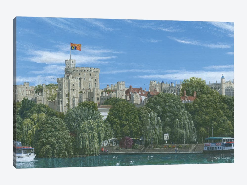 Winsor Castle From The Eton Bank by Richard Harpum 1-piece Art Print