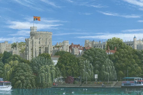 Castles & Palaces: Winsor Castle From The Eton Bank by Richard Harpum
