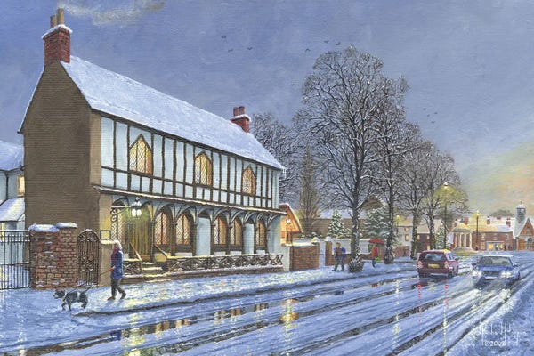 York: Winter Glow, Parish Room, Tickhill, Yorkshire by Richard Harpum