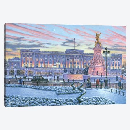 Winter Lights, Buckingham Palace, London Canvas Print #RHU74} by Richard Harpum Canvas Art Print