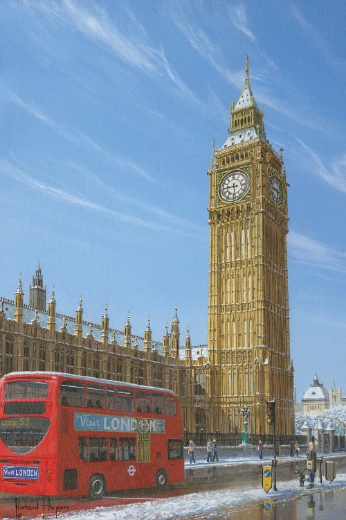 Winter Morning, Big Ben, Elizabeth Tower, London