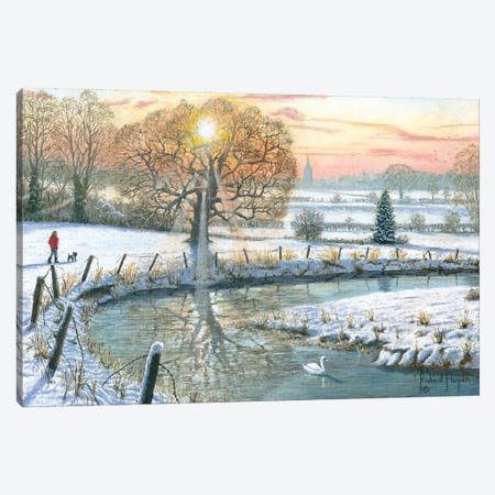 Winter Stroll Canvas Print #RHU77} by Richard Harpum Canvas Art Print