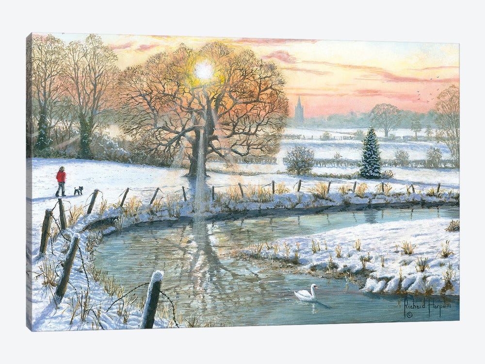 Winter Stroll by Richard Harpum 1-piece Art Print