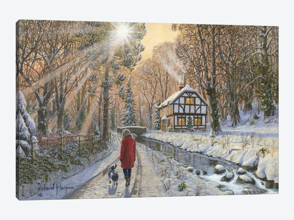 Winter Woodland by Richard Harpum 1-piece Canvas Art Print