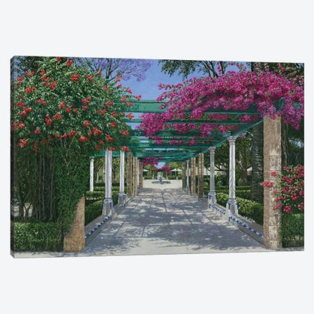 Cadiz Garden, Spain Canvas Print #RHU7} by Richard Harpum Canvas Artwork