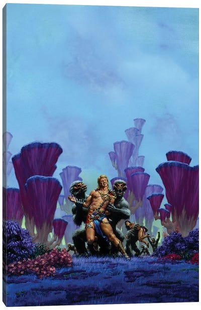 Lost On Venus Canvas Art Print - The Edgar Rice Burroughs Collection