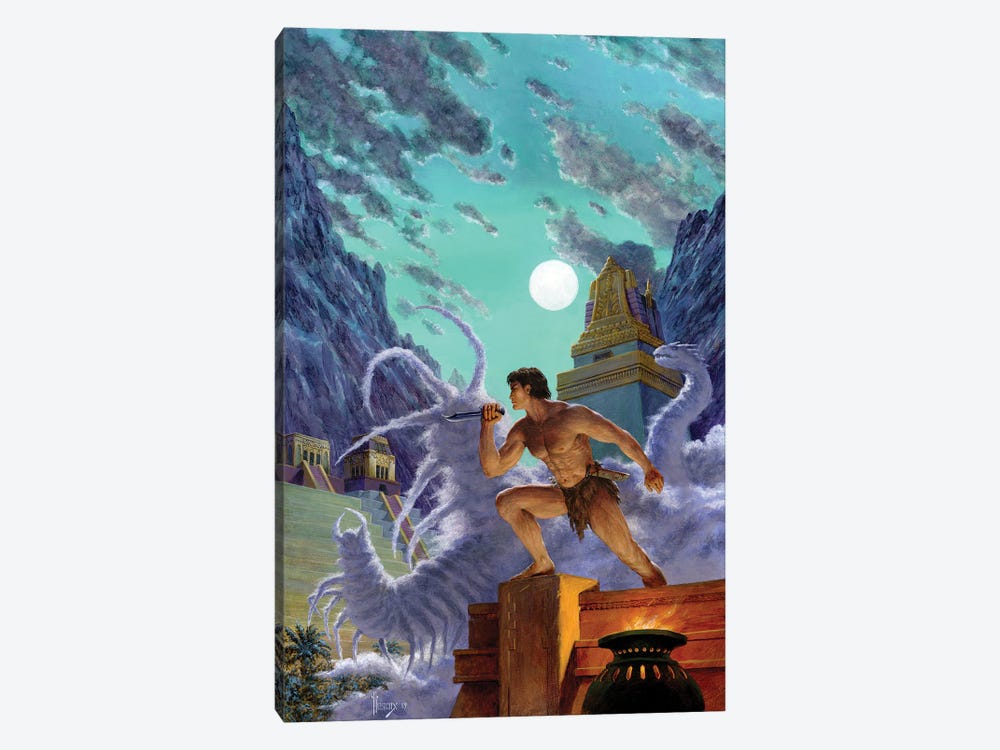 Tarzan® and the Valley of Gold by Richard Hescox 1-piece Canvas Artwork
