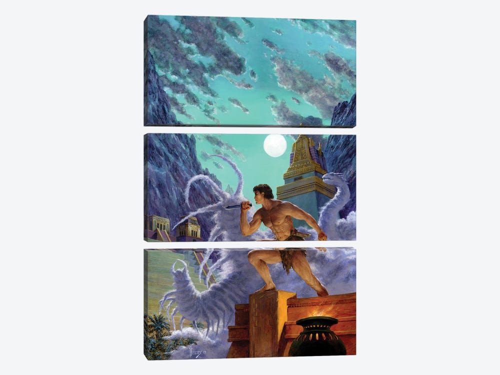 Tarzan® and the Valley of Gold by Richard Hescox 3-piece Canvas Artwork