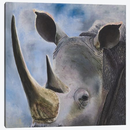 Rhino Canvas Print #RHY20} by Russell Hinckley Canvas Art Print