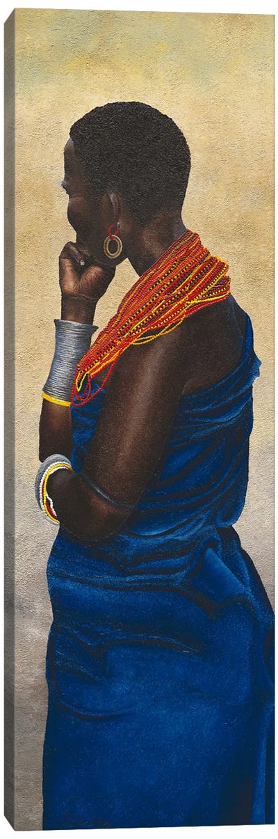 Samburu Tribal Woman III Canvas Art Print - Tribal Patterns