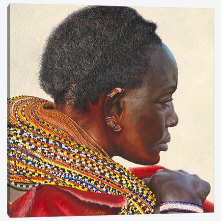 Samburu Tribal Woman Canvas Print #RHY23} by Russell Hinckley Canvas Print