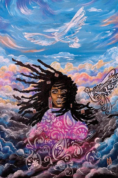 Doves & Pigeons: So Have No Fear; You Are Worth More Than Many Sparrows!” - Matthew 10:36 by Artist Ria