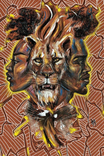 Lions: Keep On The Watch With Me by Artist Ria