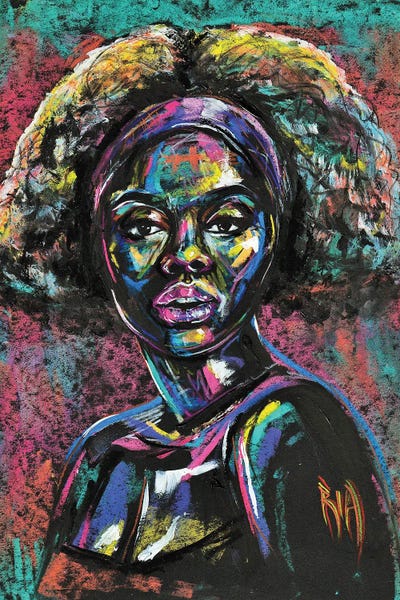 Eclectic, Electric, Eccentric by Artist Ria canvas print