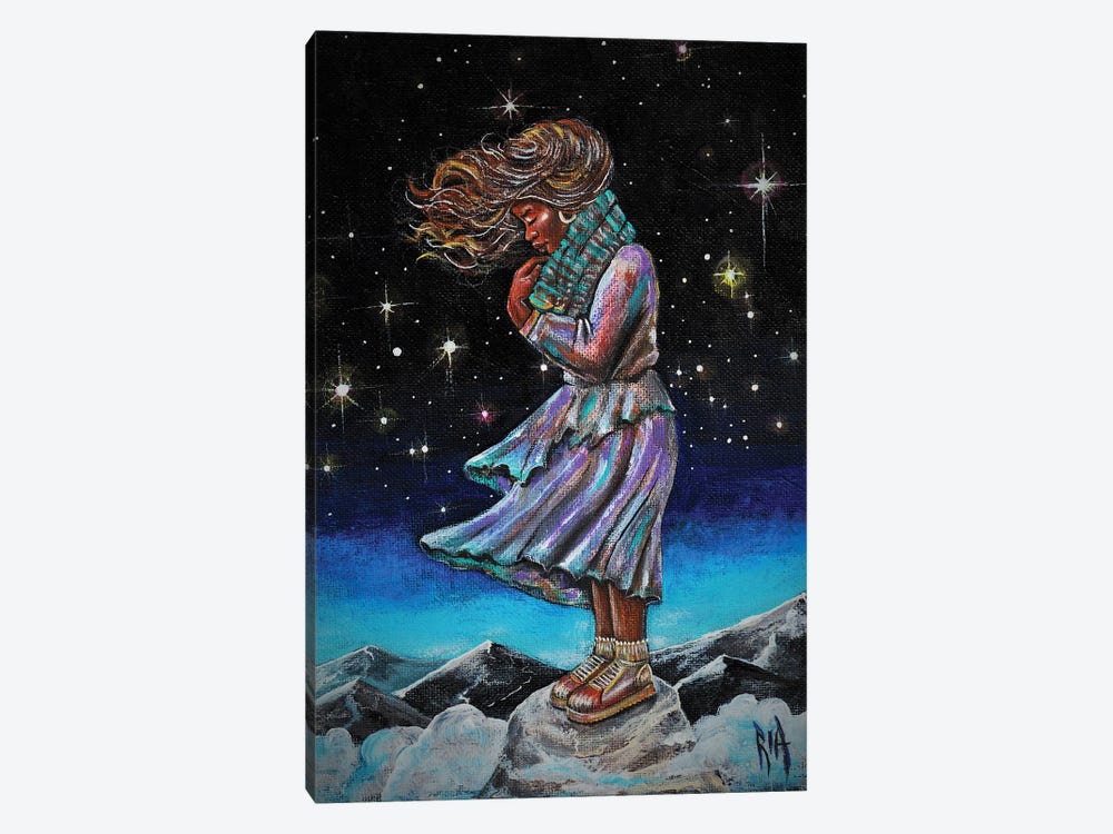 I Climbed A Mountain To Pray Today, I Need You Jehovah by Artist Ria 1-piece Canvas Art Print