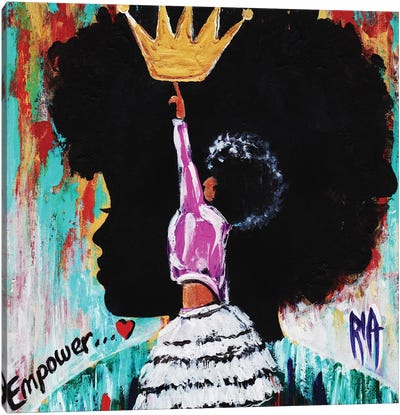 Empower Canvas Art Print - Black Love Art