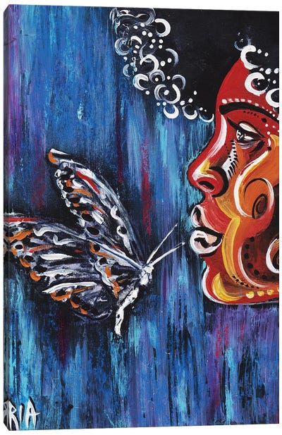 Fascination Canvas Art Print - Monarch Butterflies