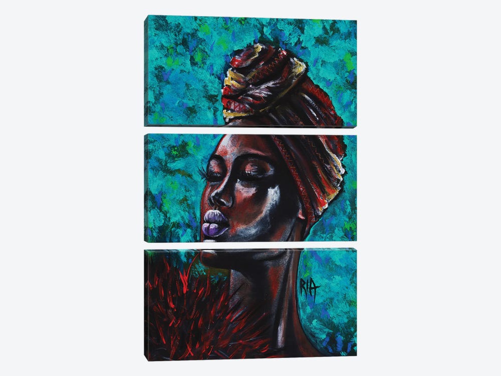 Feeling Royal by Artist Ria 3-piece Canvas Print
