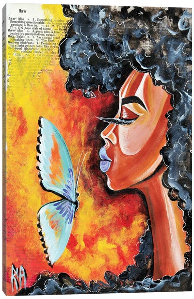 Flawed Canvas Art Print - Butterfly Art