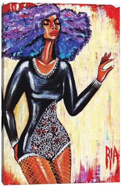 Glamorous Grace Canvas Art Print - Art by Black Artists