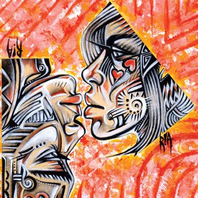 Intricate Intimacy by Artist Ria art print