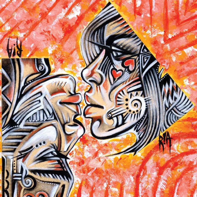 Intricate Intimacy by Artist Ria wall art