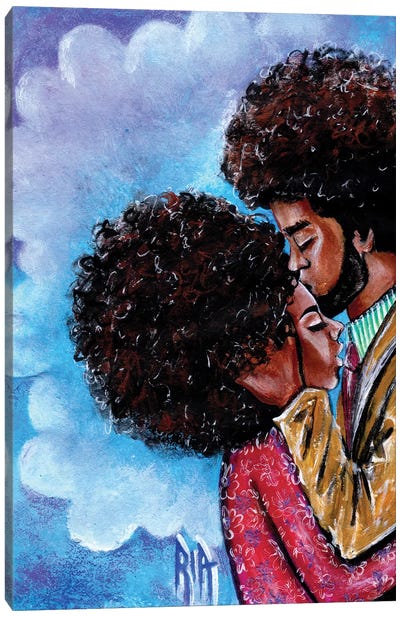 Live With Me In This Moment Eternally Canvas Art Print - Couple Art