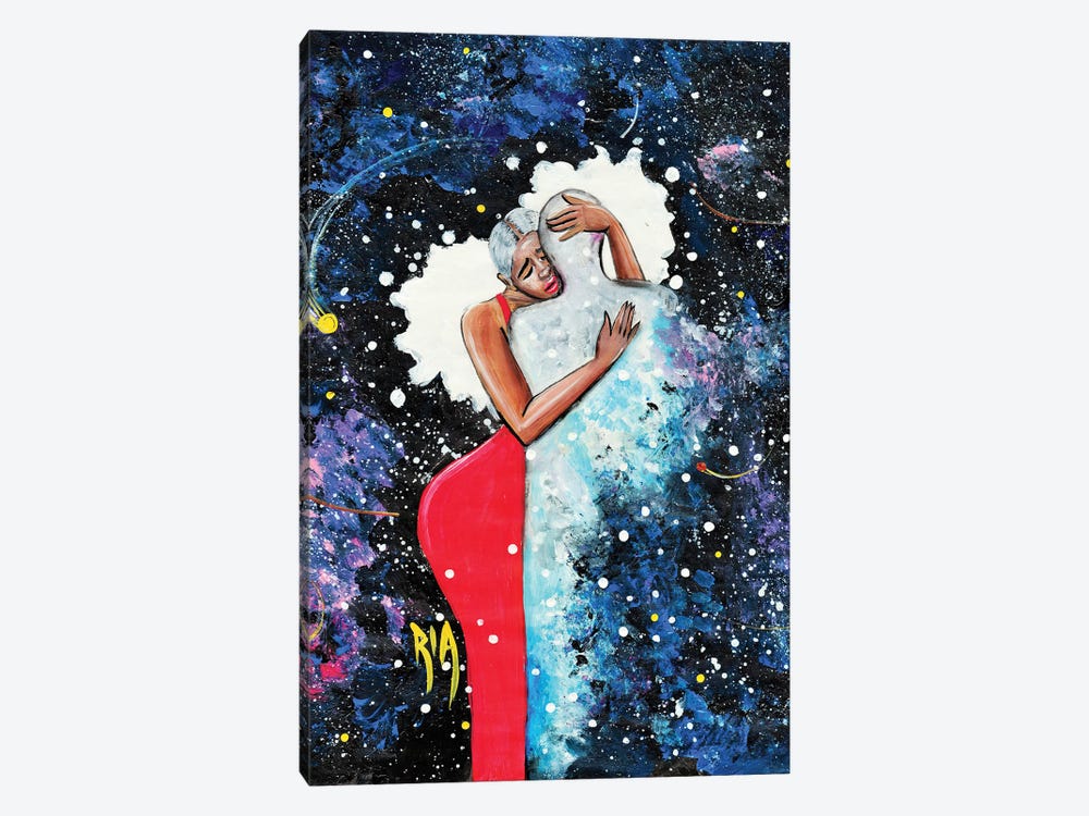 Love, I Left Earth To Find You, But You Just Gave Me More Space by Artist Ria 1-piece Canvas Artwork