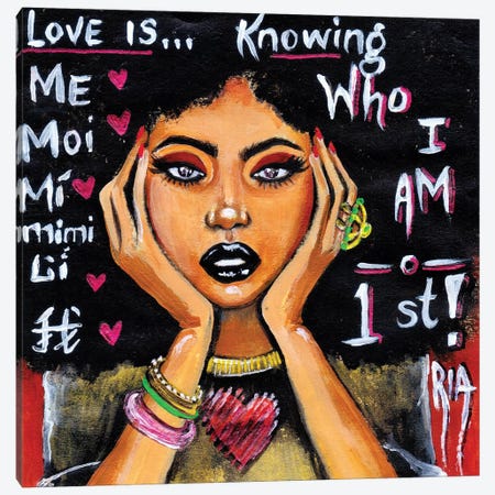 Love Is... Canvas Print #RIA42} by Artist Ria Canvas Wall Art