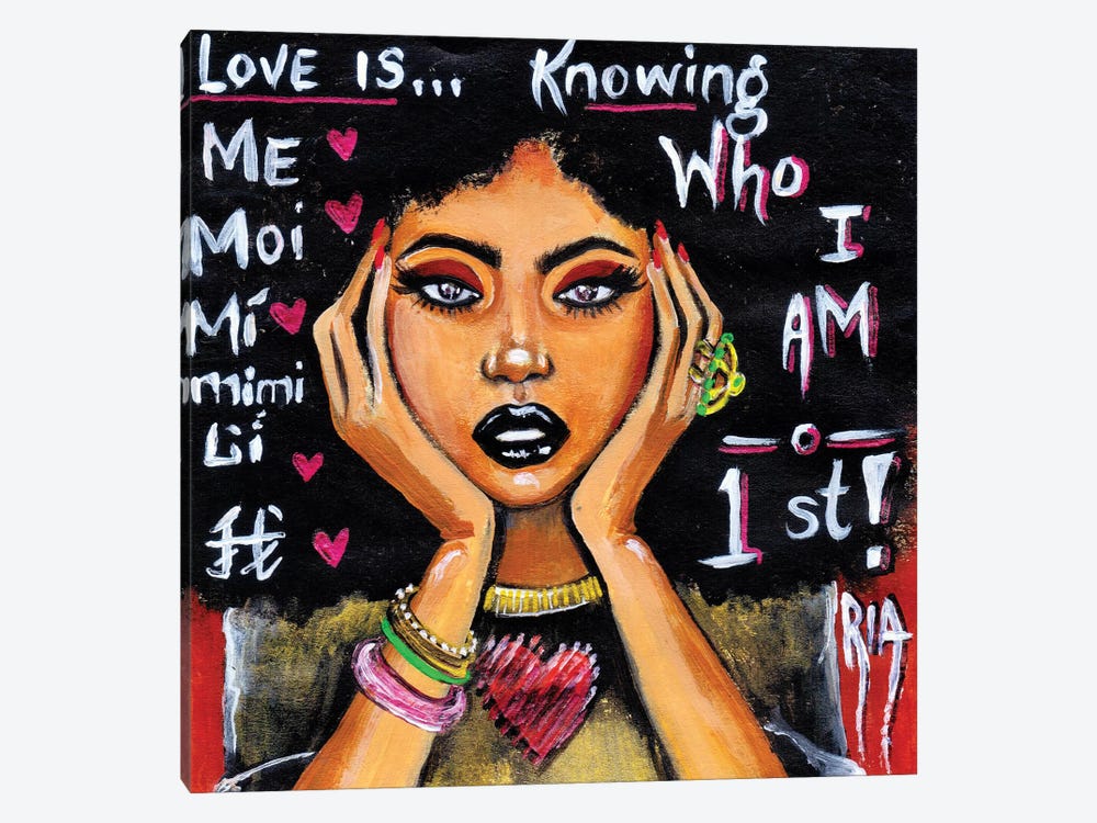 Love Is... by Artist Ria 1-piece Canvas Art Print