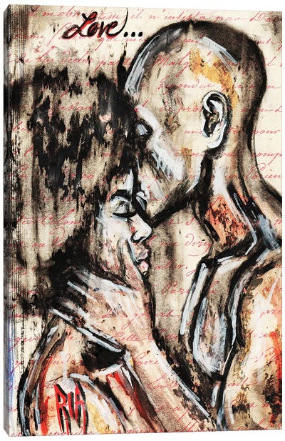 Love Story Canvas Art Print - Contemporary Fine Art