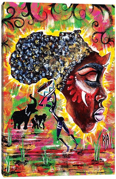 Mama Afrika Canvas Art Print - African Heritage Art