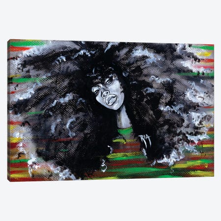 Ms Erykah Badu To You Fool Canvas Print #RIA49} by Artist Ria Canvas Artwork