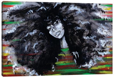 Ms Erykah Badu To You Fool Canvas Art Print - Art by Black Artists