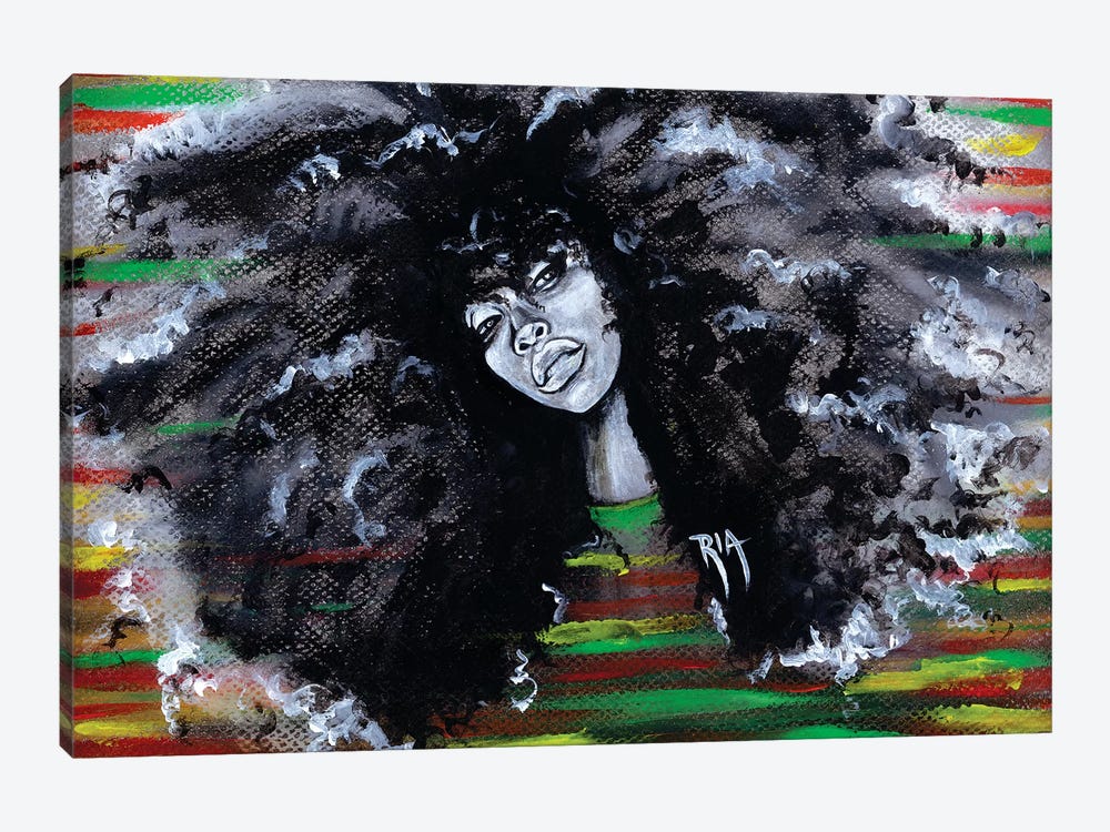 Ms Erykah Badu To You Fool by Artist Ria 1-piece Canvas Wall Art