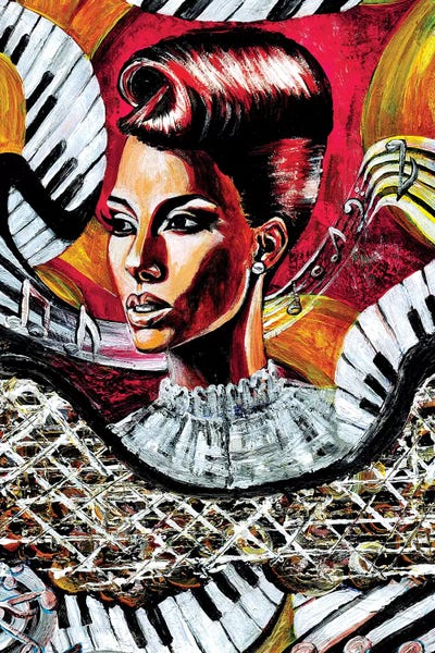 Music Taking Me Thru This Rollercoaster Ride Called Life by Artist Ria art print