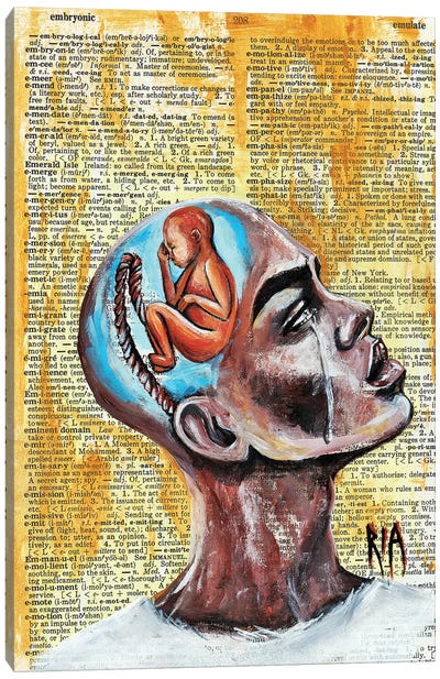 Odds Against Me Canvas Art Print - Black Lives Matter Art