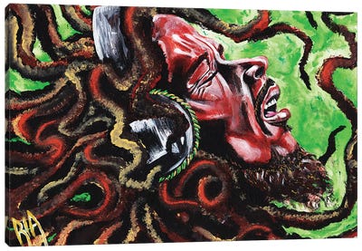 Robert Nesta Marley Canvas Art Print - Black History Month