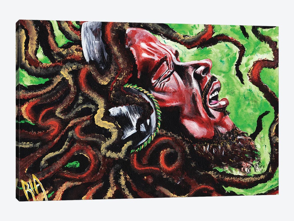 Robert Nesta Marley by Artist Ria 1-piece Canvas Art