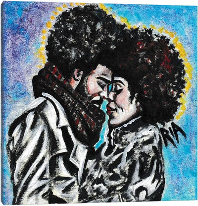 Trulove Canvas Art Print - Black Love Art