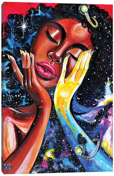 Unlocked U Never See All (Universal) Canvas Art Print - #BlackGirlMagic