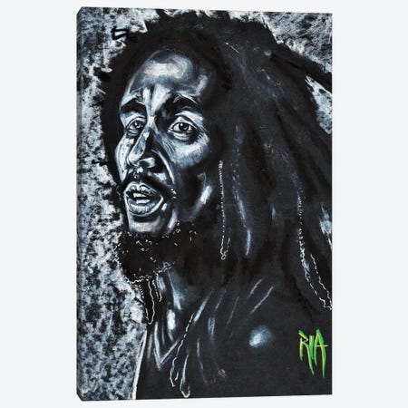 Bob Marley Canvas Print #RIA7} by Artist Ria Canvas Art