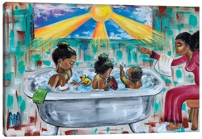 Lessons From Mommy Canvas Art Print - Black Lives Matter Art